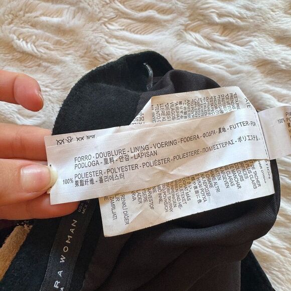 Zara Suede Patchwork Mini Skirt - Picture 9 of 14